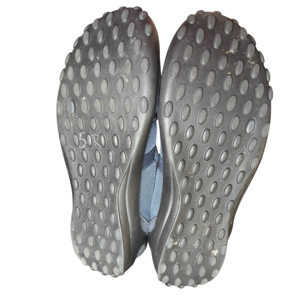 Privo by Clarks Mary Jane Flats 7M Navy Blue Comfort Mesh Leather Slip On - Picture 3 of 6